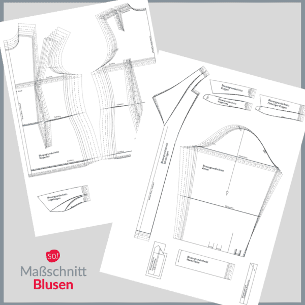 Damen Blusen Maßschnittmuster | Oberteil Maßschnittmuster – Bild 2