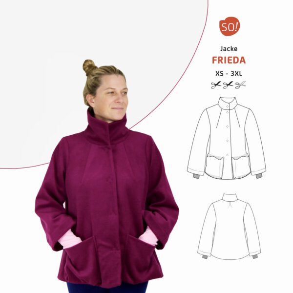 Schnittmuster Jacke, Jacken Schnittmuster, Jacke Frieda