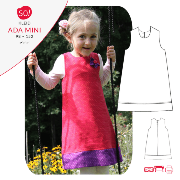 Schnittmuster Kleiderkleid | Kinderkleid Hängerchen | Kleid ADA mini