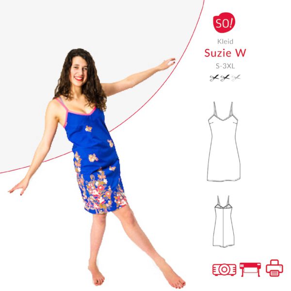 Schnittmuster Kleid | Trägerkleider Schnittmuster | Kleid SUZIE W für Webware