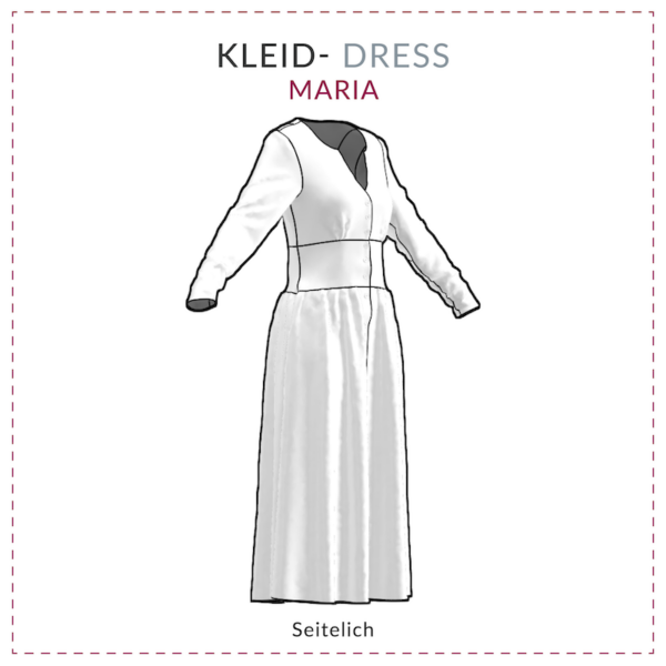 Schnittmuster Kleid Seite, Schnittmuster Dirndl