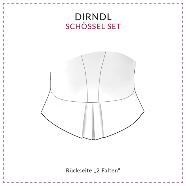 Schnittmuster Dirndl Schößerl-Set | Dirndl Schößerl selber nähen | Schnittmuster mit Nähanleitung – Bild 6