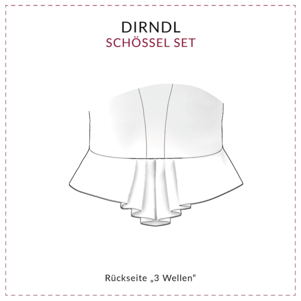 Schnittmuster Dirndl Schößerl-Set | Dirndl Schößerl selber nähen | Schnittmuster mit Nähanleitung – Bild 9