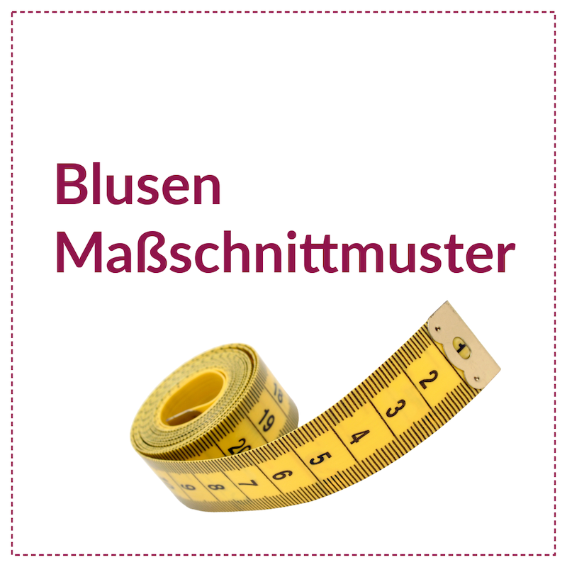 Blusen Massschnittmuster, Oberteil Massschnittmuster