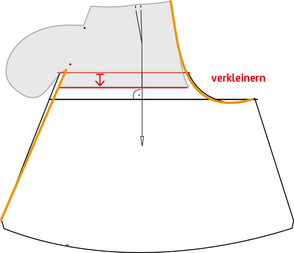 Hosenrock Schnittmuster verkleinern