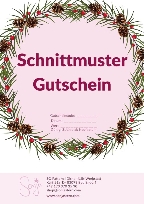 Gutschein Schnittmuster