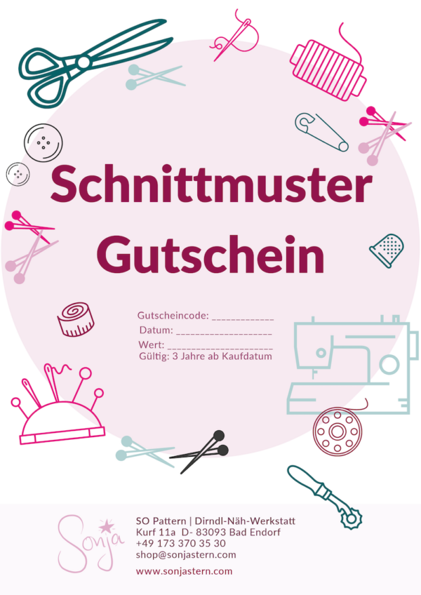 Gutschein Schnittmuster