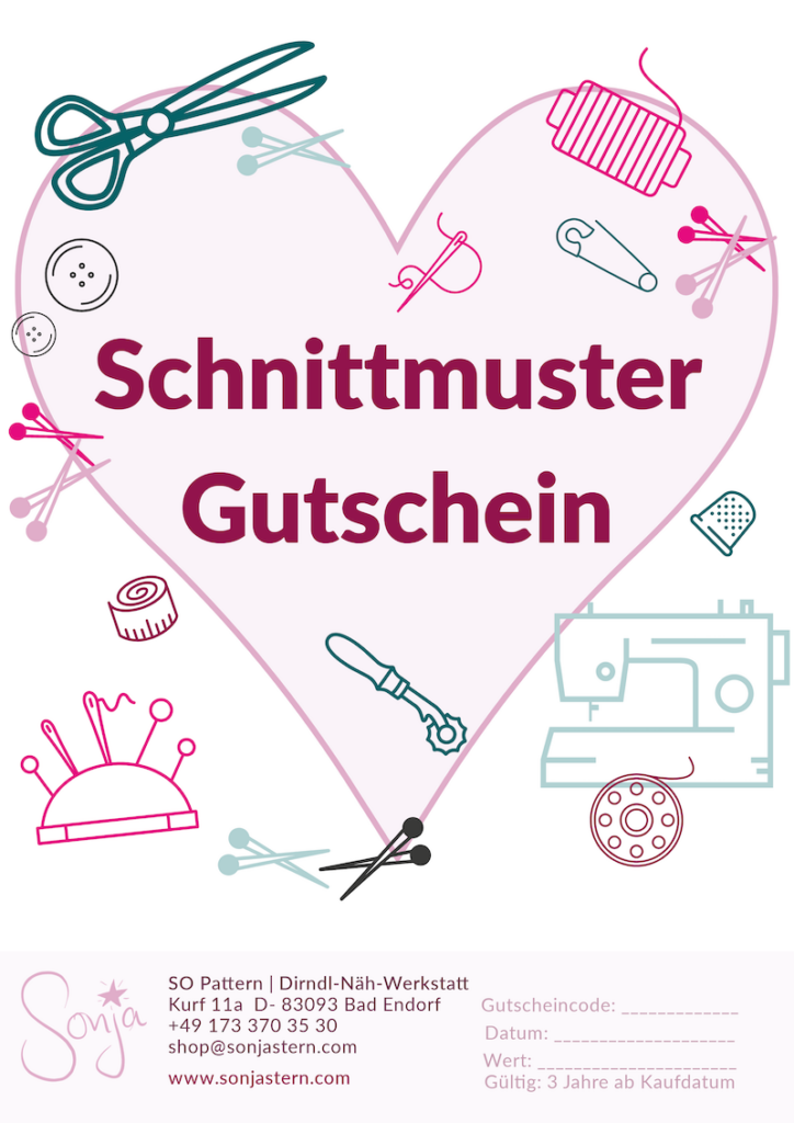 Valentins Gutschein Schnittmuster