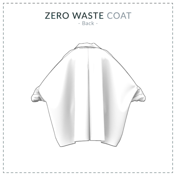 Zero Waste Coat Sewing Pattern, back