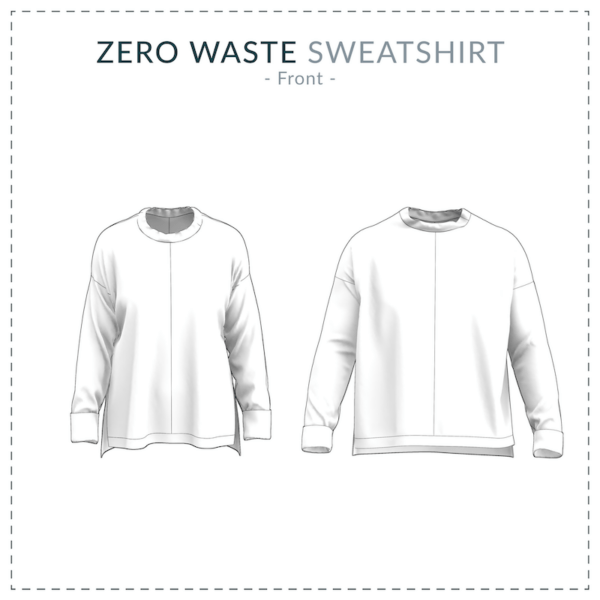 Zero Waste sweatshirt sewing pattern | sweatshirt sewing pattern | Zero Waste fashion | Stefanie Kroth – Bild 9