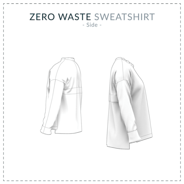 Zero Waste sweatshirt sewing pattern | sweatshirt sewing pattern | Zero Waste fashion | Stefanie Kroth – Bild 8