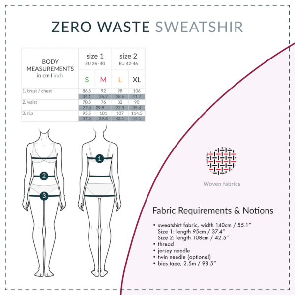 Zero Waste sweatshirt sewing pattern | sweatshirt sewing pattern | Zero Waste fashion | Stefanie Kroth – Bild 12