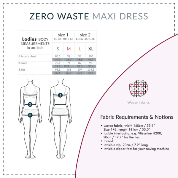 Zero Waste Maxi Dress sewing pattern | Maxi Dress sewing pattern | Zero Waste fashion | Stefanie Kroth – Bild 12