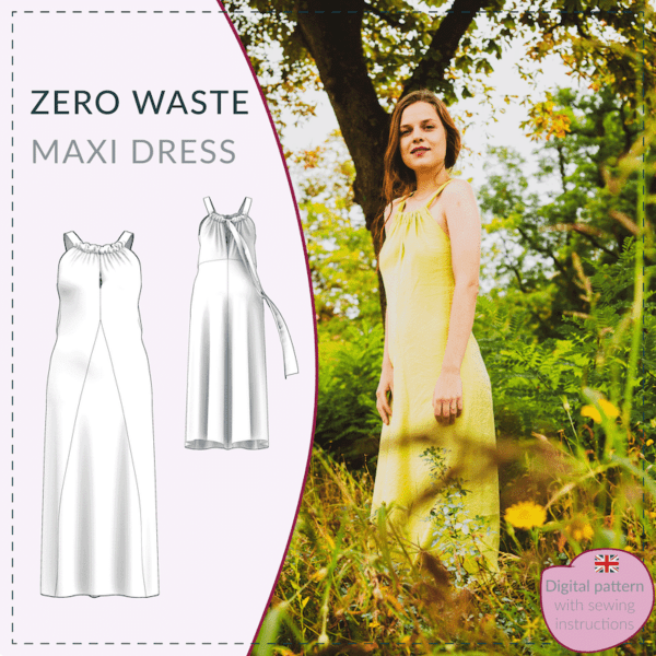 Zero Waste Maxi Dress sewing pattern