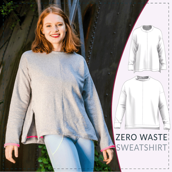 Zero Waste sweatshirt sewing pattern